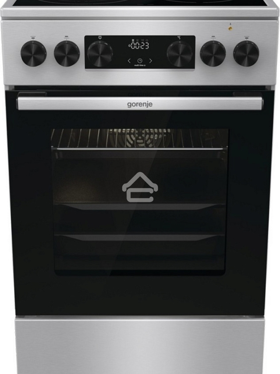Плита электрическая Gorenje GECS5C70XA серебристый, конфорок 4 электрических, духовка 70 л, 50 см x 85 см x 59.4 см
