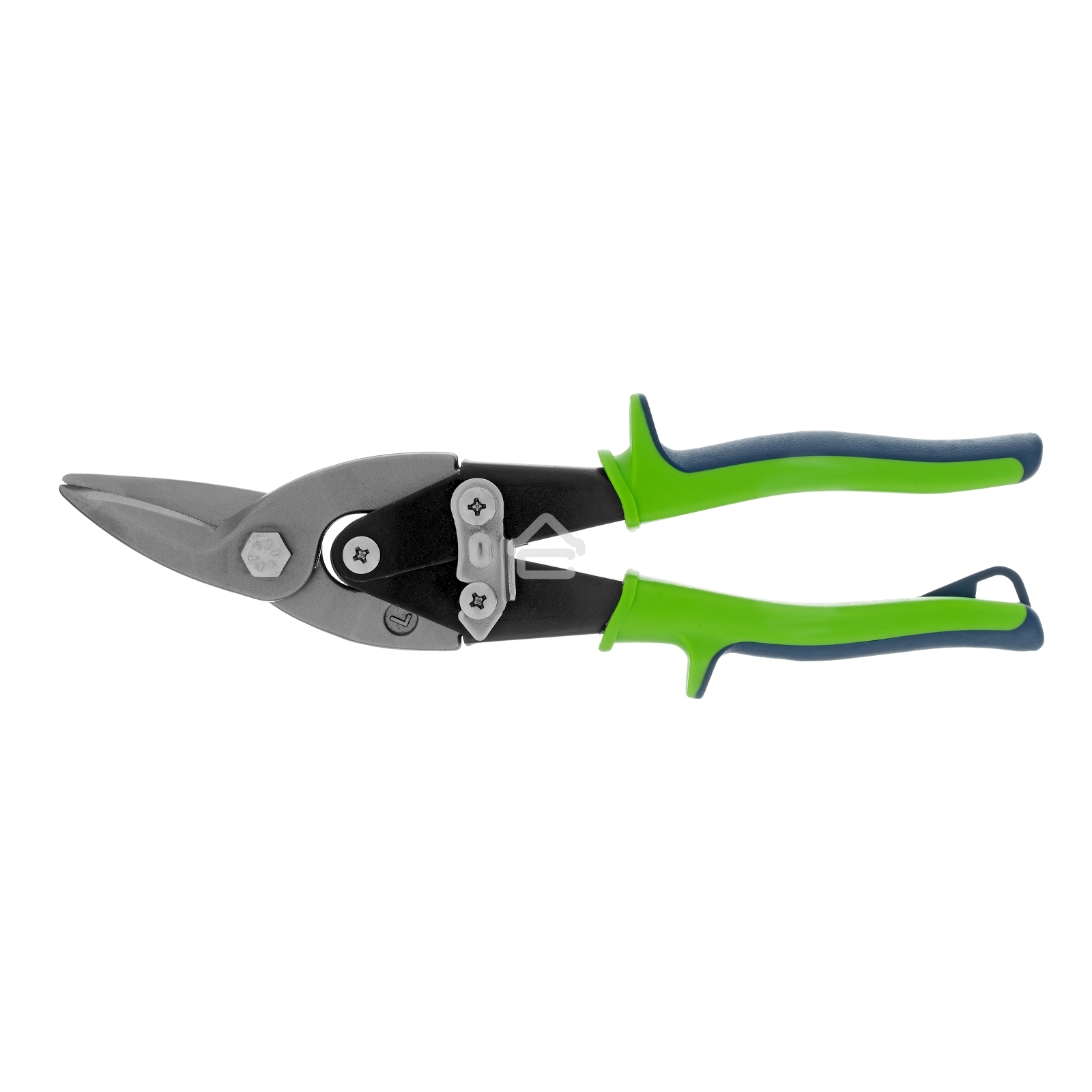 Ножницы по металлу Сибртех, 250 мм, левый рез, сталь С55,двухкомпонентные рукоятки