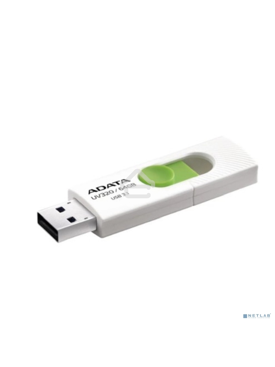 Флеш диск 64GB USB 3.2 Gen1 AUV320-64G-RWHGN White/Green