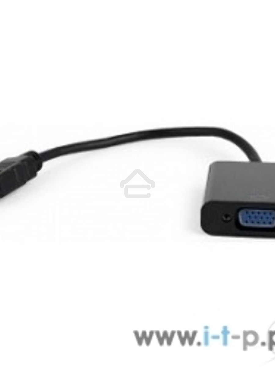 Переходник HDMI-VGA Cablexpert A-HDMI-VGA-04, 19M/15F, провод 15см