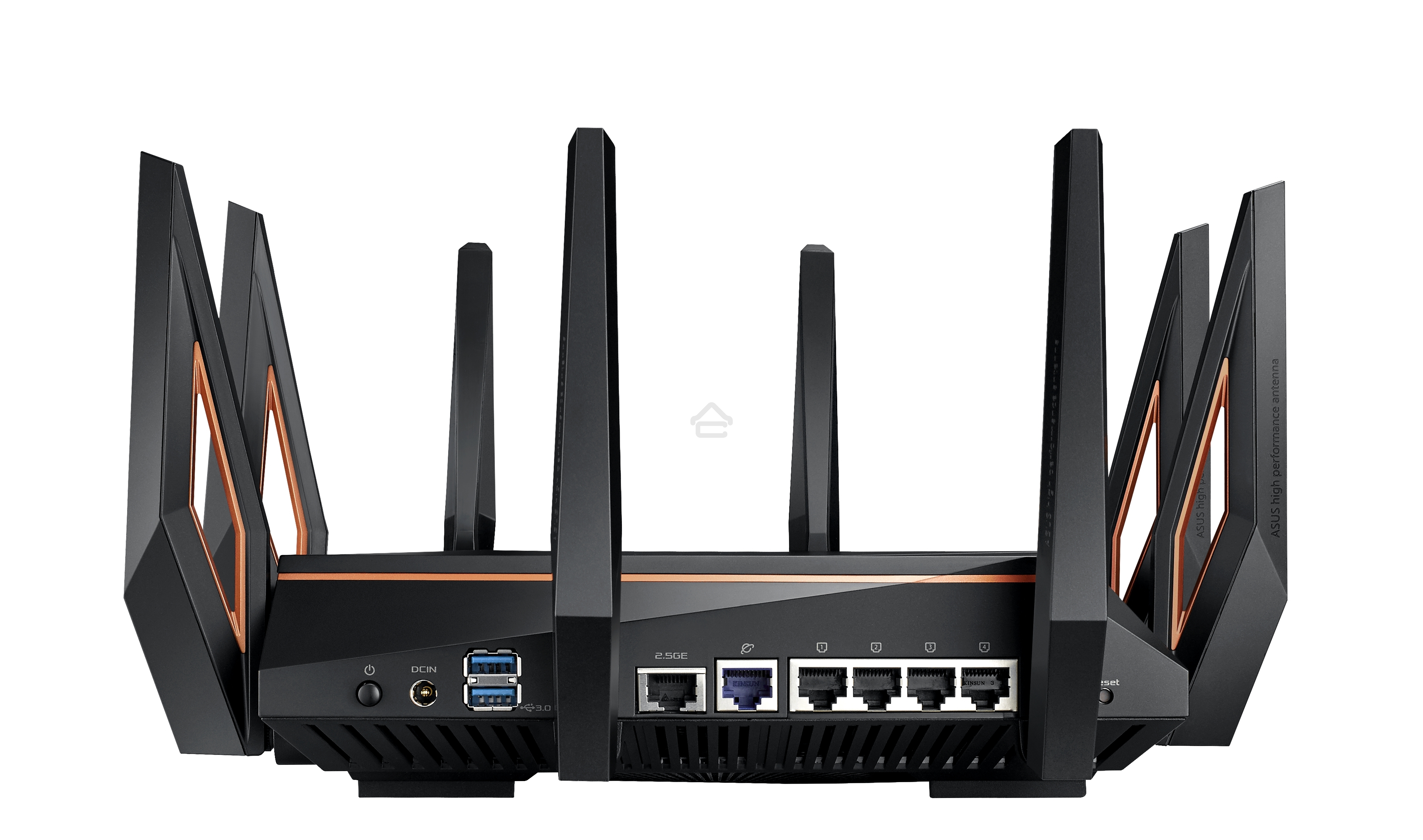 Маршрутизатор ASUS GT-AX11000 Tri-band WiFi 6(802.11ax) Gaming Router –World's first 10 Gigabit Wi-Fi router with a quad-core processor, 2.5G gaming port, DFS band, wtfast, Adaptive QoS, AiMesh for mesh wifi system