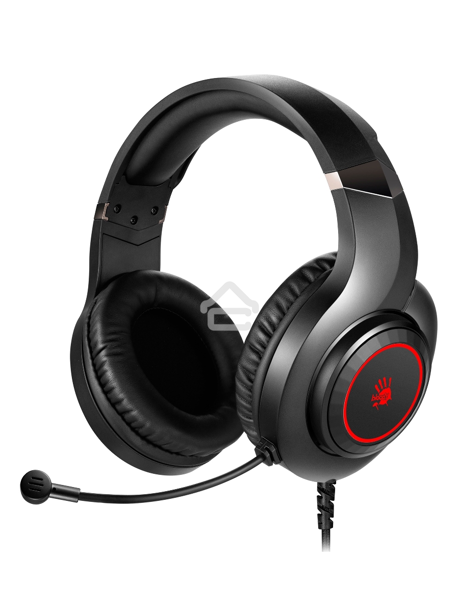 Наушники с микрофоном A4 Bloody G220S черный 2м мониторные USB оголовье (G220S USB/ BLACK)