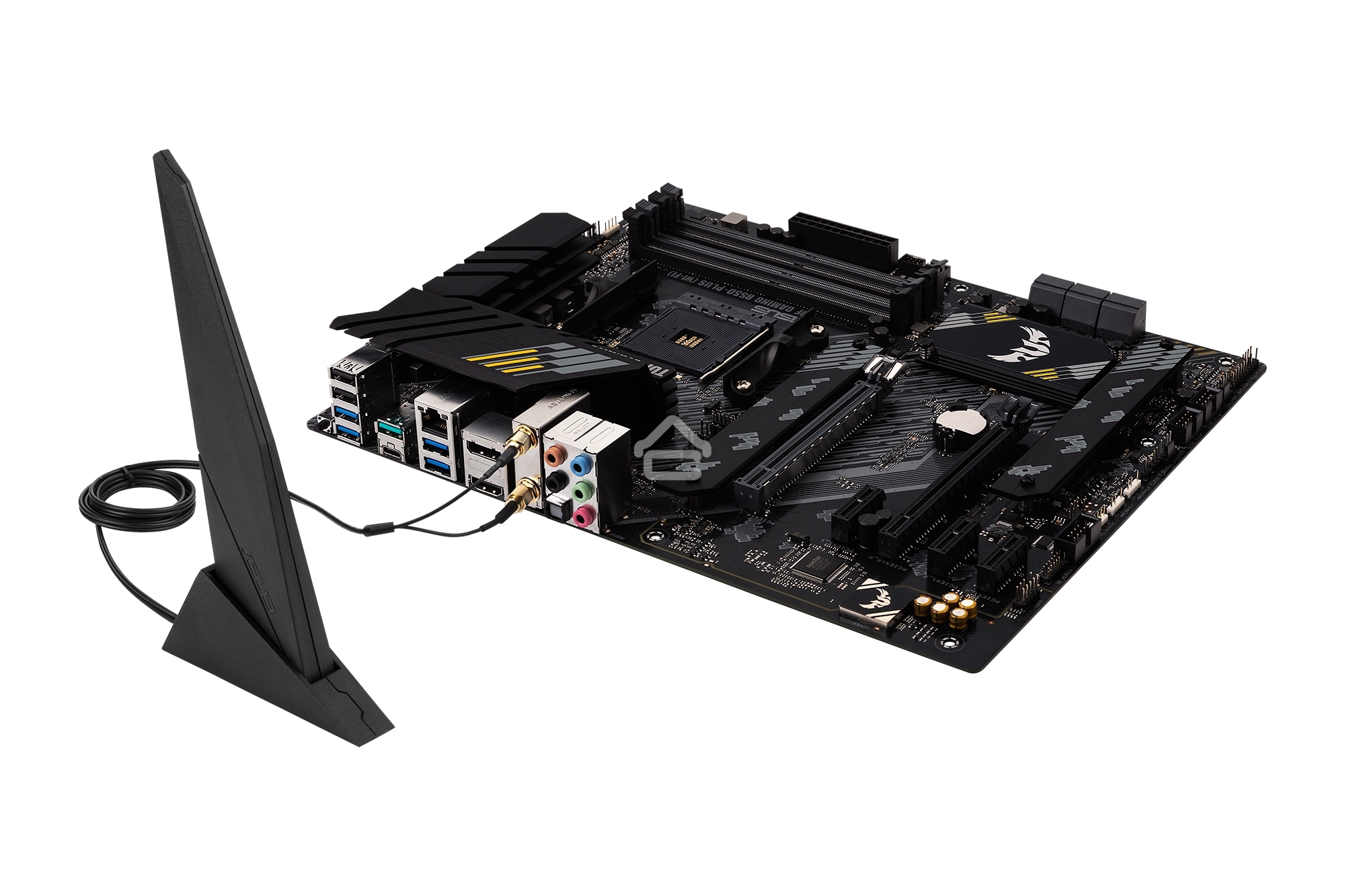 Материнская плата ASUS TUF GAMING B550-PLUS WIFI II, AM4, AMD B550, 4xDDR4, 6xSATA, 2xM.2, 1xPCI-E 3.0 x16, 1xPCI-E 4.0 x16, 3xPCI-E x1, 1xDP, 1xHDMI, 1x 2.5Gb LAN, 2xUSB-A 3.2 Gen 1, 1xUSB-A 3.2 Gen 2, 1xUSB-C 3.2 Gen 2, 3x3.5 мм, 7.1, ATX