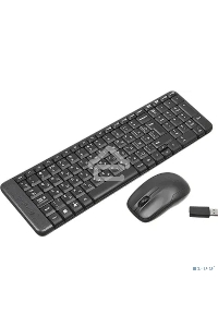 Клавиатура + мышь Logitech MK220 клав:черный мышь:черный USB беспроводная