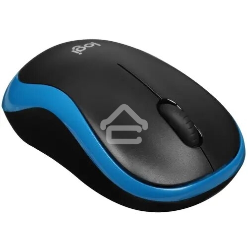 Мышь беспроводная Logitech M185 синий, 1000 dpi, радиоканал, USB, кнопки - 3