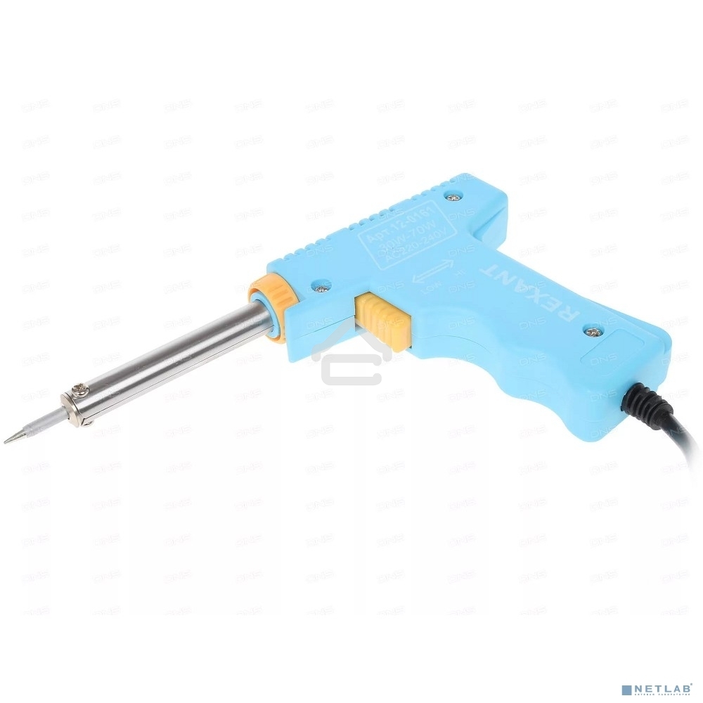 Паяльник-пистолет импульсный Rexant, 30 Вт/70 Вт, 230 В, серия 