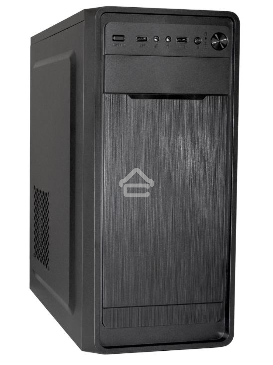 Компьютерный корпус Miditower ExeGate XP-332 Black, ATX, <XP500, Black,120mm>, 2*USB, Audio