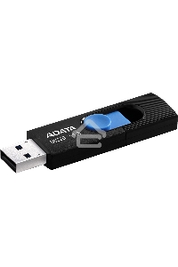 Флеш диск 64GB ADATA UV320, USB 3.1, Черный/Голубой