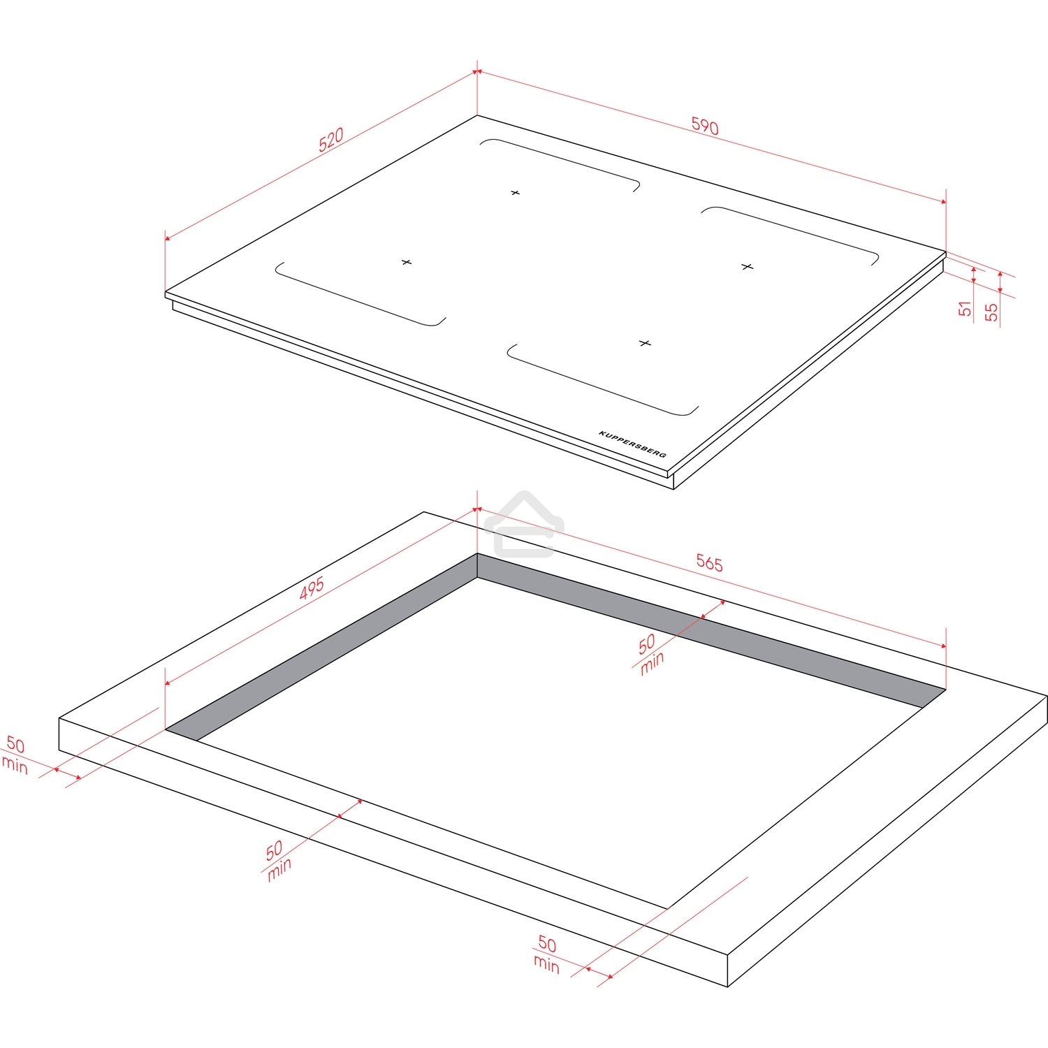 Индукционная варочная панель Kuppersberg ICI 629