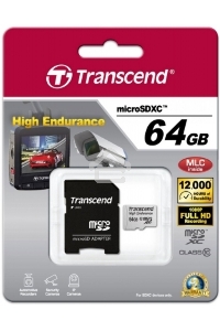 Флэш карта 64Gb microSDXC Transcend (TS64GUSDXC10V), Class 10, RTL