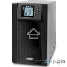 Источник бесперебойного питания Powerman ИБП Online 2000 Plus черный ( внешний блок батарей, в комплект не входит)