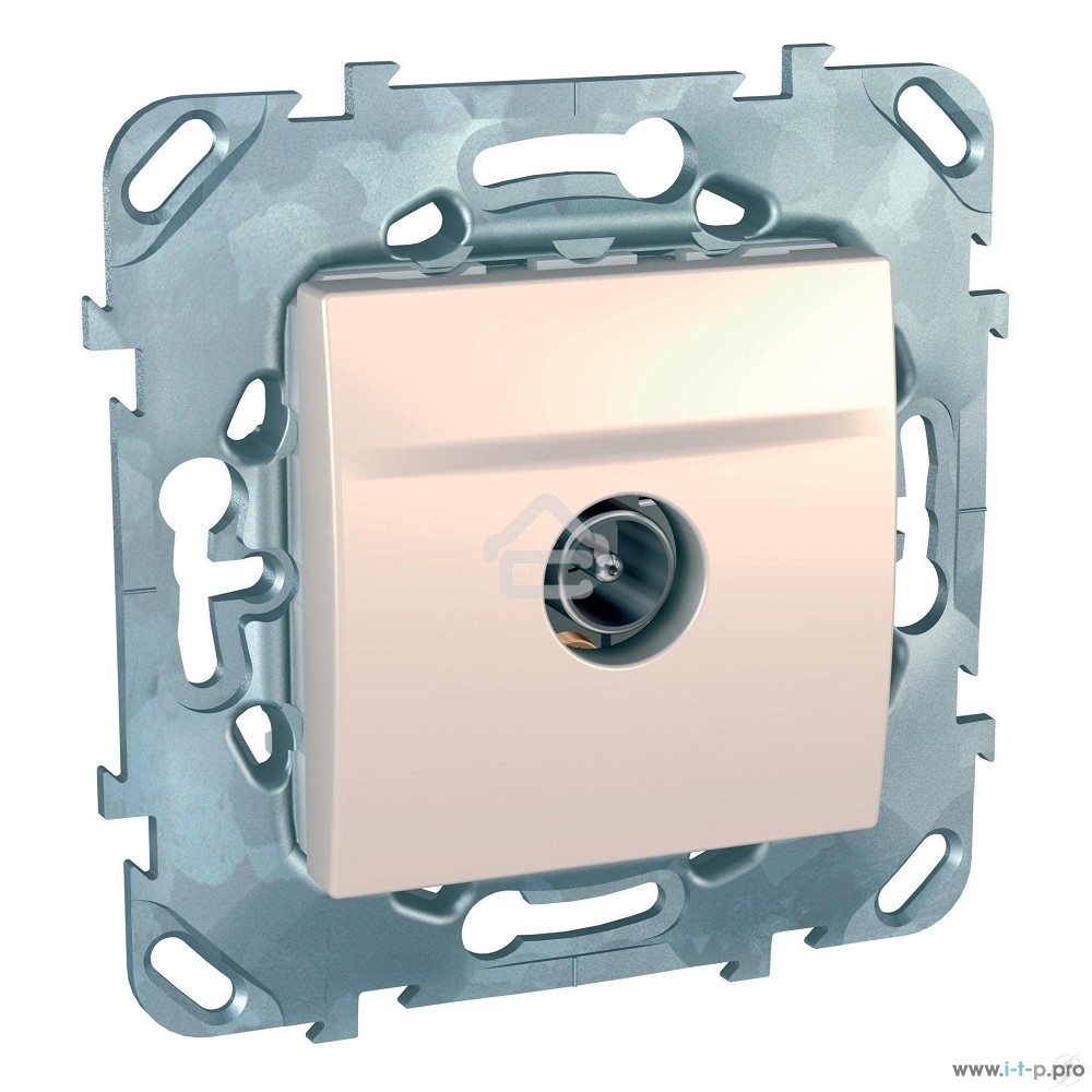 Механизм розетки TV 1-м СП Unica простая беж. SchE MGU5.462.25ZD