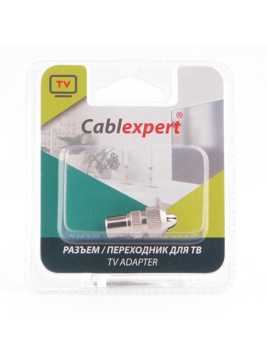 Разъем Cablexpert TVPL-03, TV (папа), блистер