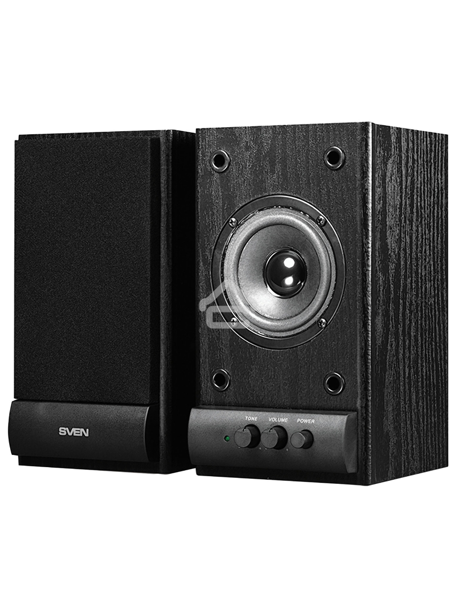 Колонки Sven SPS-607 2.0 черный 6Вт