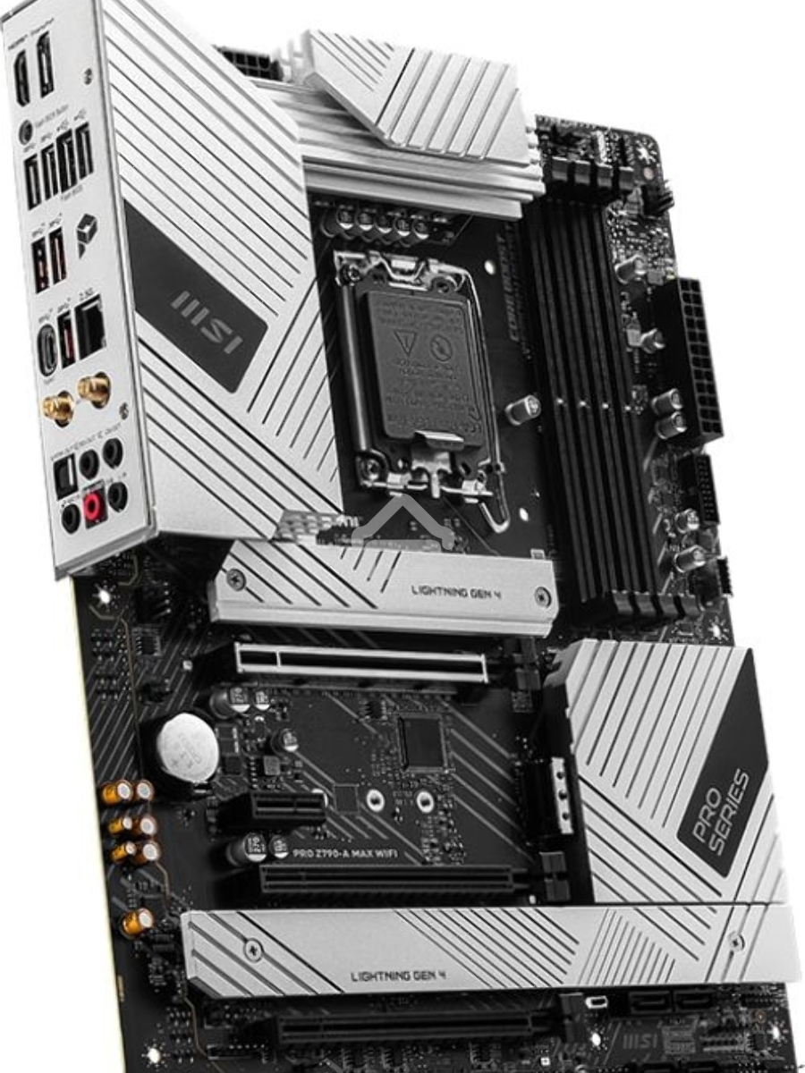 Материнская плата MSI PRO Z790-A MAX WIFI, LGA 1700, Intel Z790, 4xDDR5, 6xSATA, 4xM.2, 1xPCI-E 5.0 x16, 1xPCI-E 4.0 x16, 1xPCI-E 3.0 x16, 1xPCI-E x1, 1xHDMI, 1xDP, 1x2.5Gb LAN, 2xUSB-A 2.0, 2xUSB-A 3.2 Gen 1, 3xUSB-A 3.2 Gen 2, 1xUSB-C 3.2 Gen 2x2, 5x3.5