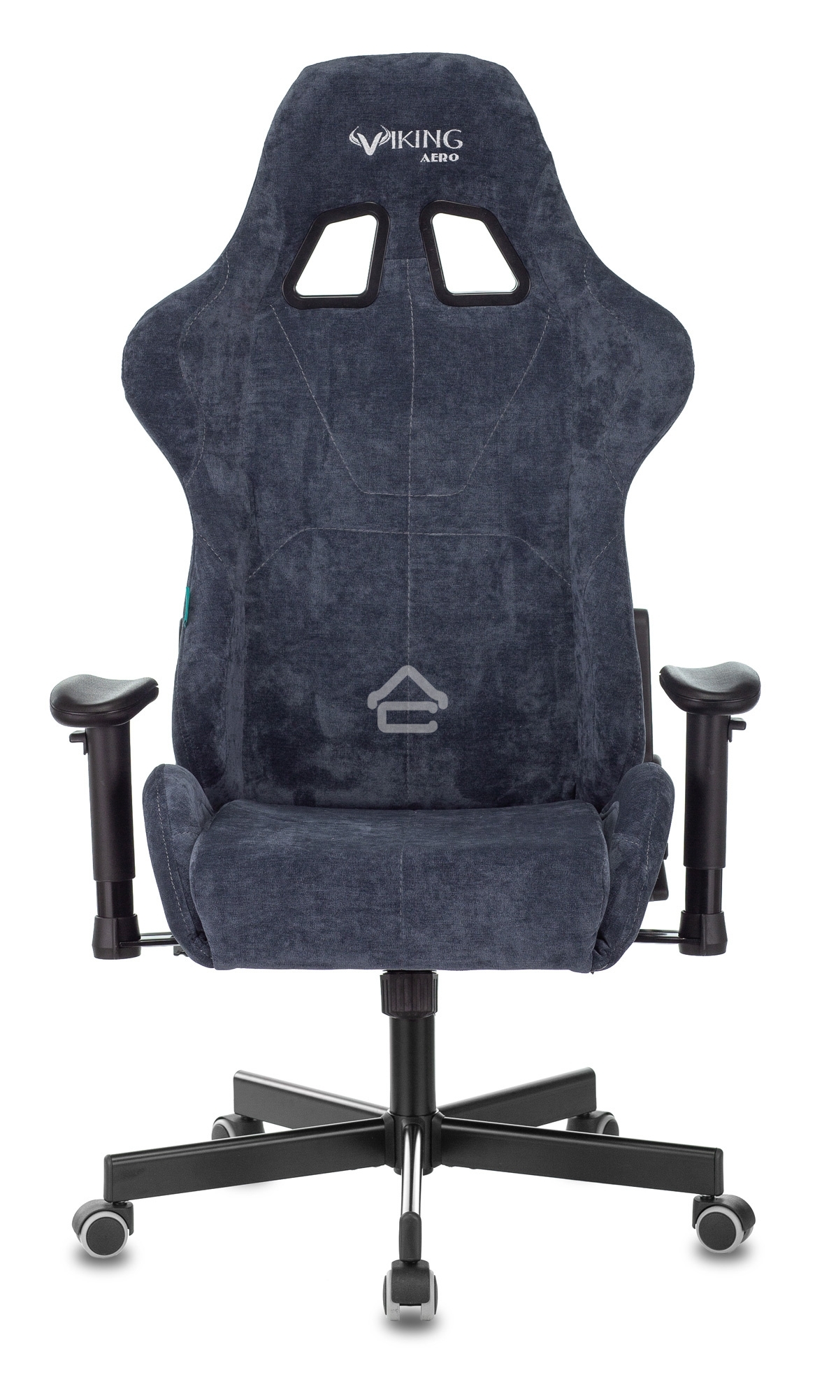 Кресло игровое Бюрократ VIKING KNIGHT LT27 FABRIC синий крестовина металл/пластик