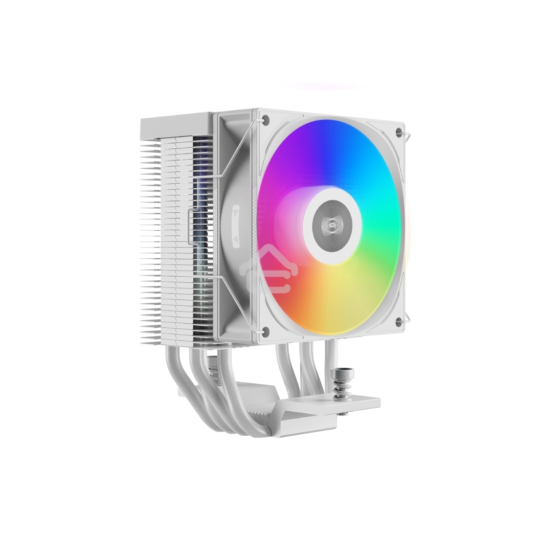 Кулер PCCooler R400 ARGB белый 92мм алюминий+медь 2200rpm 30db 4-pin 180W 133мм
