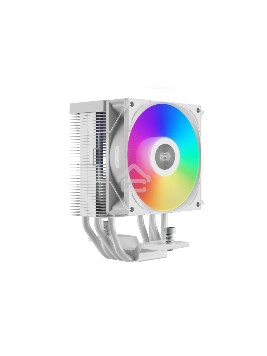 Кулер PCCooler R400 ARGB белый 92мм алюминий+медь 2200rpm 30db 4-pin 180W 133мм