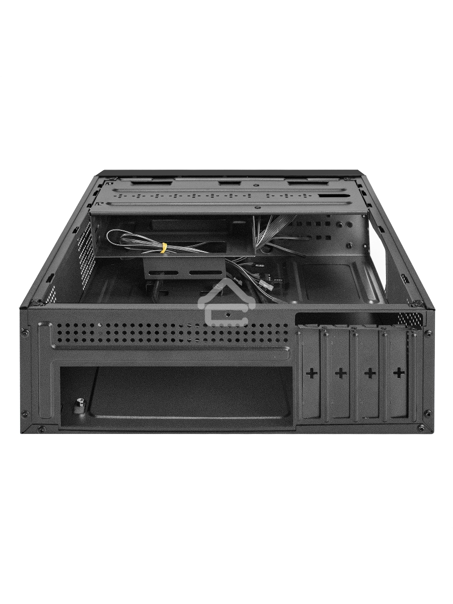 Компьютерный корпус Desktop ExeGate MI-208U2 (mini-ITX/mATX, без БП, 1*USB+2*USB3.0, аудио, черный)