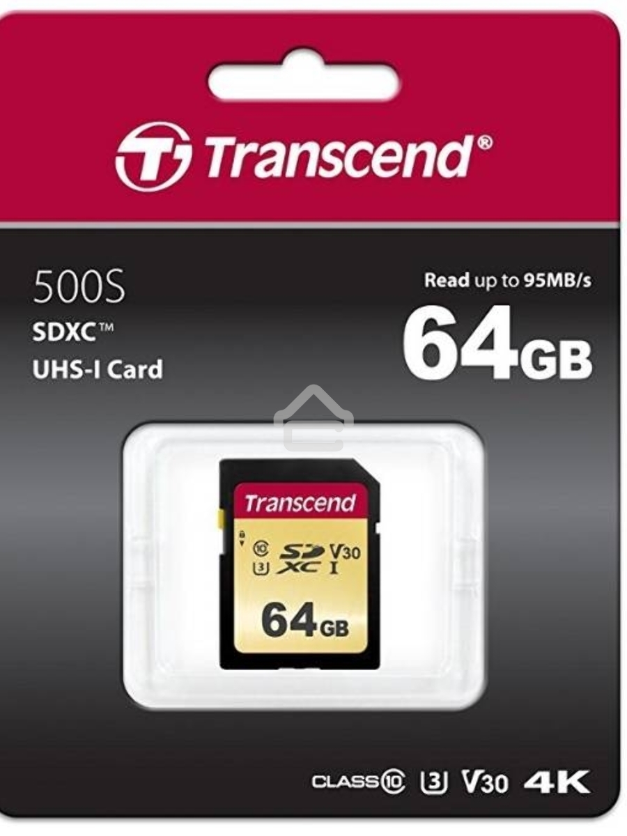 Флеш карта SD 64GB Transcend SDХC UHS-I U3, MLC