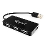 Концентратор USB 2.0 Gembird UHB-U2P4-03, 4 порта, блистер