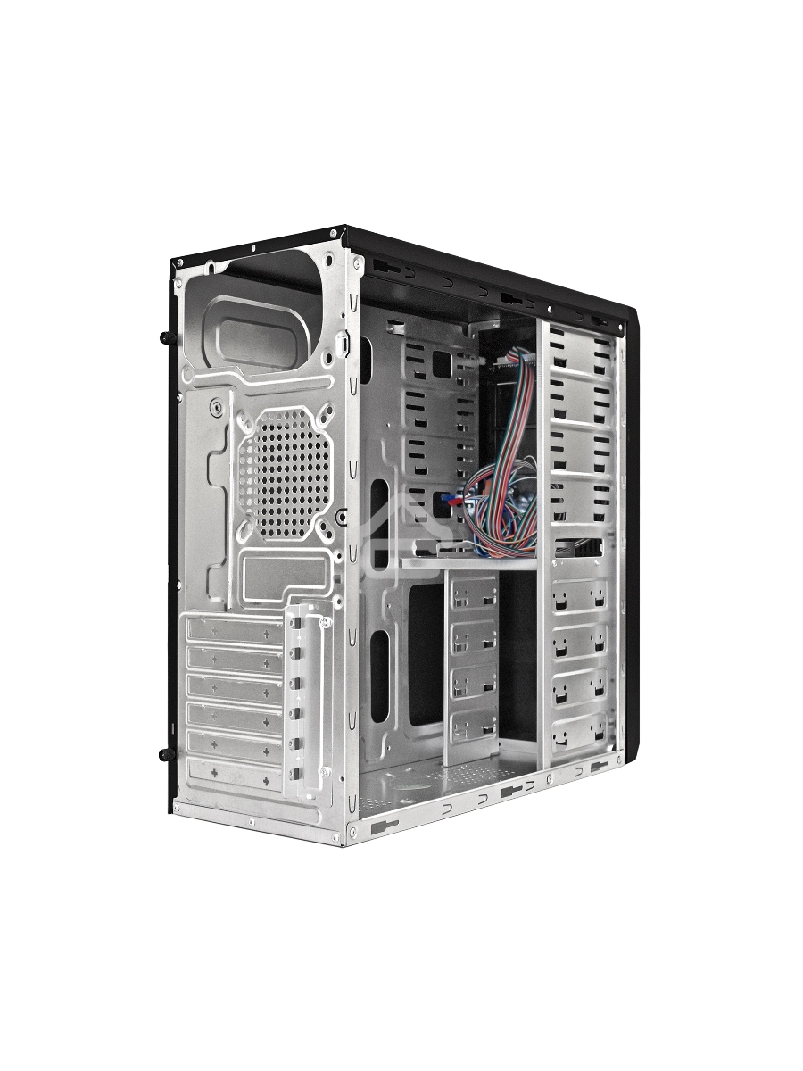 Компьютерный корпус Miditower ExeGate UN-605B Black, ATX, <UN350, 120mm>, 2*USB, Audio, замок блокировки кнопки питания