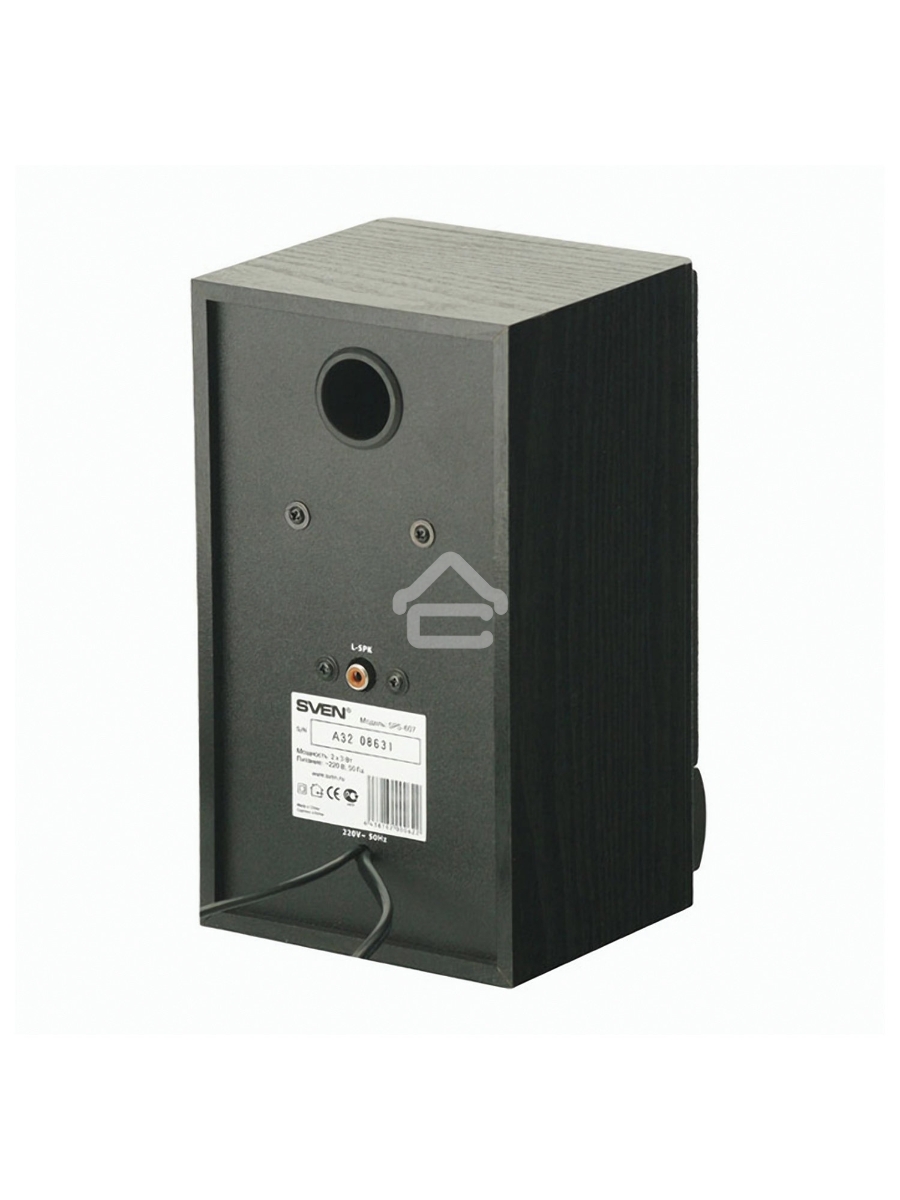Колонки Sven SPS-607 2.0 черный 6Вт