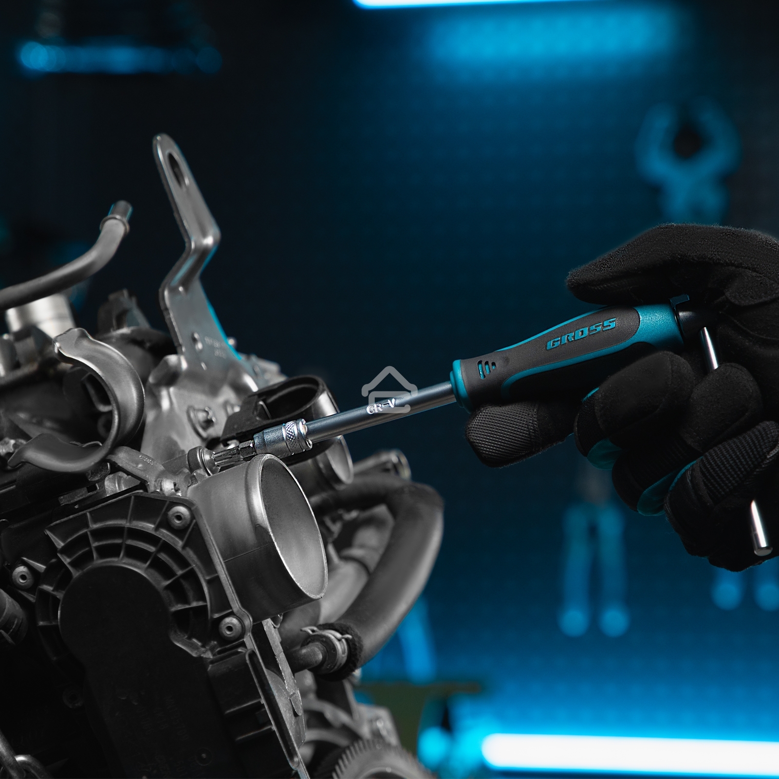 Набор инструментов Gross 78 пред., 120 зубьев, CrV, 1/4, 1/2 14148