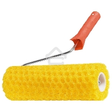 Валик СТРУКТУРНЫЙ поролоновый с ручкой, горошек, 230 мм, D - 80 мм, D ручки - 6 мм MTX