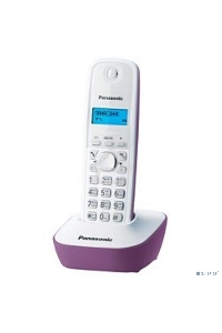Телефон беспроводной (DECT) Panasonic KX-TG1611RUF (сиреневый) {АОН, Caller ID,12 мелодий звонка,подсветка дисплея,поиск трубки}
