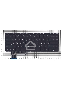 Клавиатура для ноутбука HP Envy 14-K черная с подсветкой