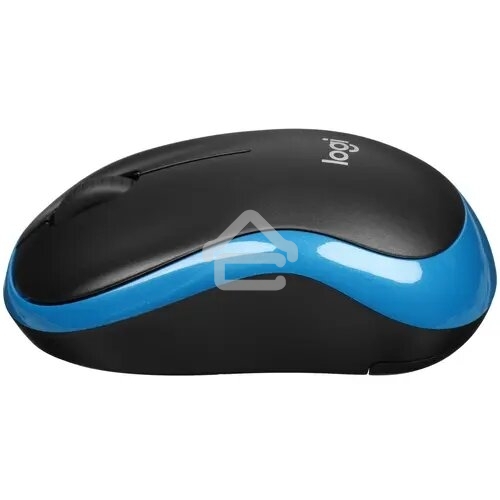 Мышь беспроводная Logitech M185 синий, 1000 dpi, радиоканал, USB, кнопки - 3