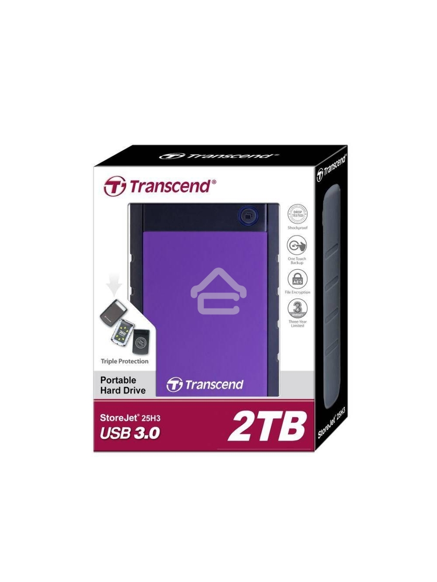 Внешний жесткий диск Transcend USB 3.0 2Tb TS2TSJ25H3P StoreJet 25H3P (5400 об/мин) 2.5