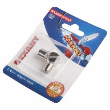 Переходник антенный гнездо F-гнездо TV угловой блист. Rexant 06-0026-A