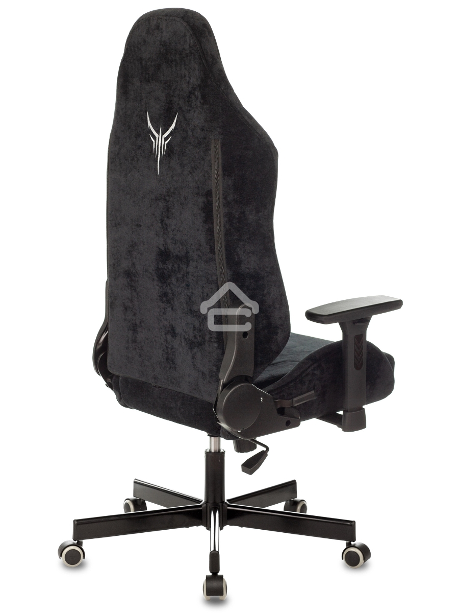 Кресло игровое Knight N1 Fabric черный Light-20, с подголов. крестовина металл