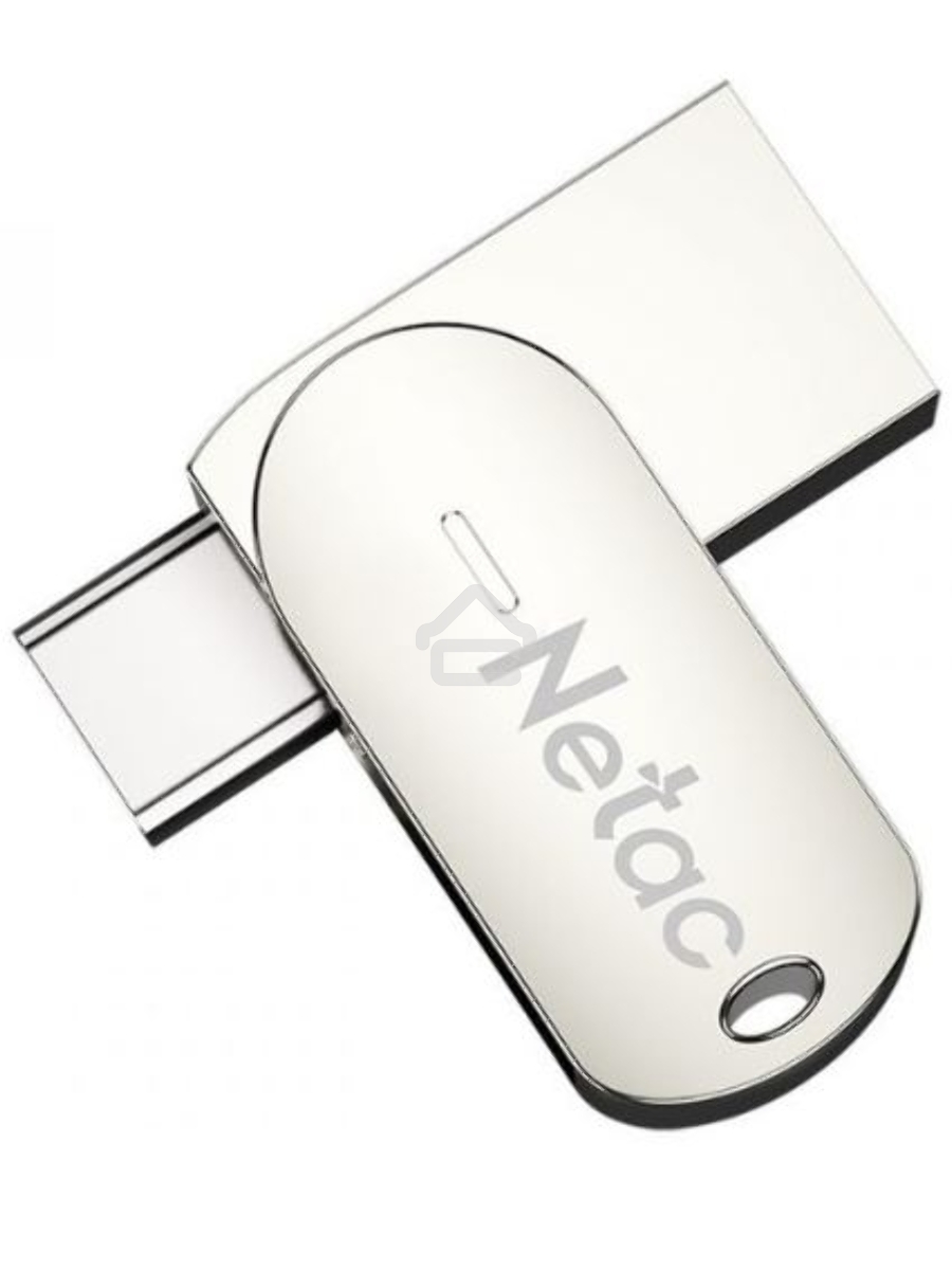 Флеш диск Netac U785 32Gb <NT03U785C-032G-30PN>, USB3.0+TypeC, металлическая