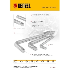 Вороток Г-образный Denzel 375x100 мм, квадрат 1/2