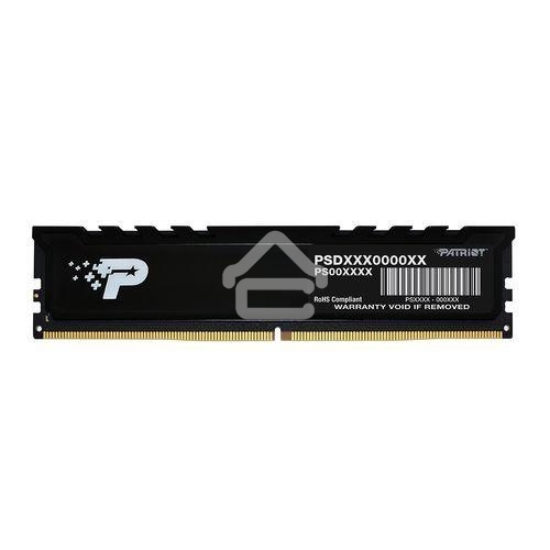 Оперативная память Patriot Signature Premium, DDR5, 16Gb (1x16 GB), 5600 MHz, CL46, DIMM, радиатор, черный