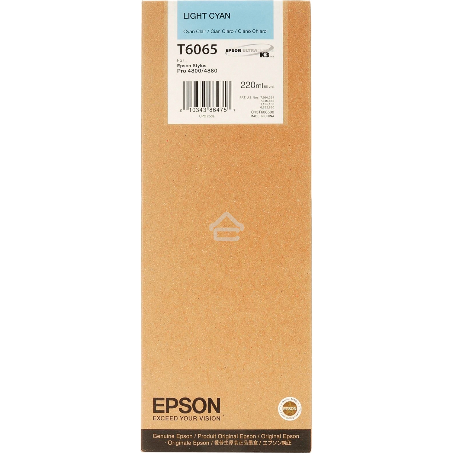 Картридж Epson C13T606500 светло-голубой для Stylus Pro 4880