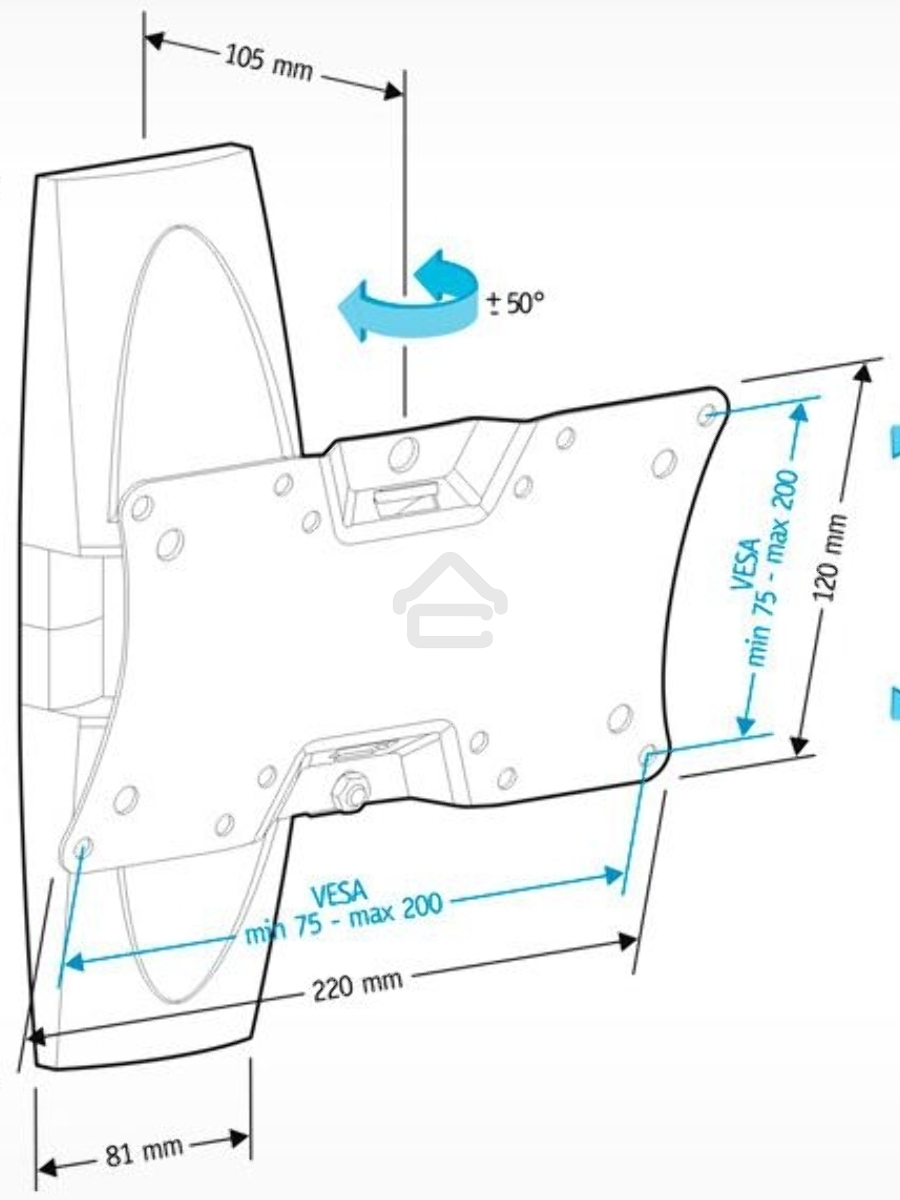 Кронштейн Holder LCDS-5062 белый