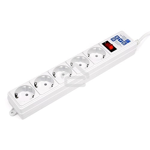 Сетевой фильтр Powercube SPG-B-15 5 м, 5 розеток, серый, коробка