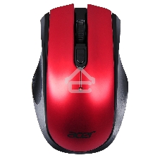 Мышь беспроводная Acer OMR032 черный/красный, 1600 dpi, радиоканал, USB, кнопки - 4