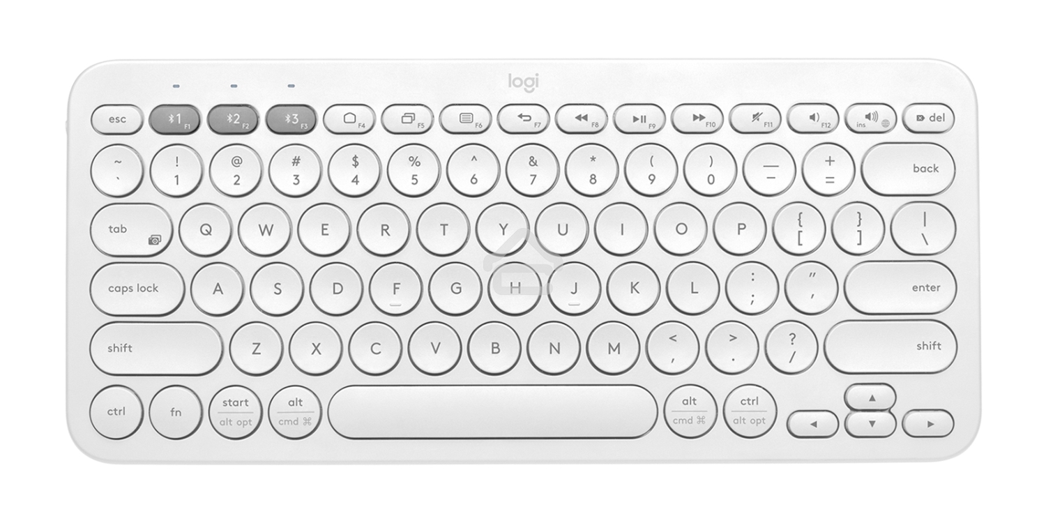 Клавиатура беспроводная Logitech K380, Bluetooth, белый