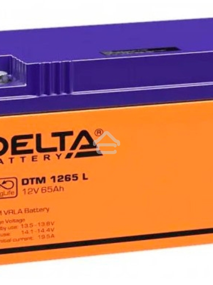 Батарея Delta DTM 1265 L (65 А\ч, 12В) свинцово- кислотный аккумулятор