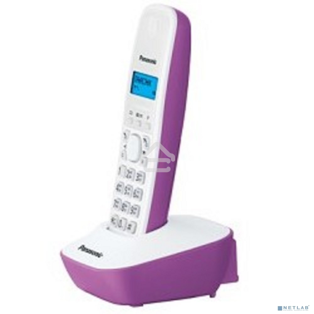 Телефон беспроводной (DECT) Panasonic KX-TG1611RUF (сиреневый) АОН, Caller ID,12 мелодий звонка,подсветка дисплея,поиск трубки