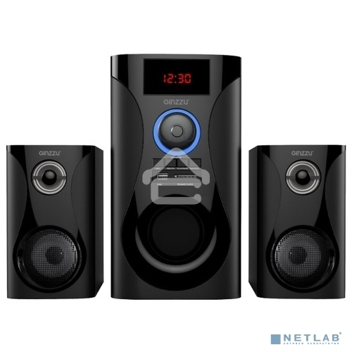 Акустическая система 2.1, 60W/BT/USB/SD/FM/ДУ Ginzzu GM-425