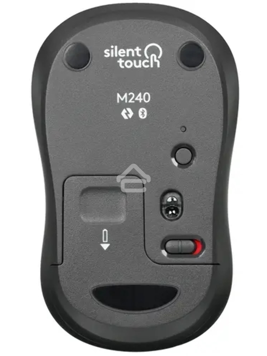 Мышь беспроводная Logitech M240 SILENT белый, 4000 dpi, Bluetooth, кнопки - 3