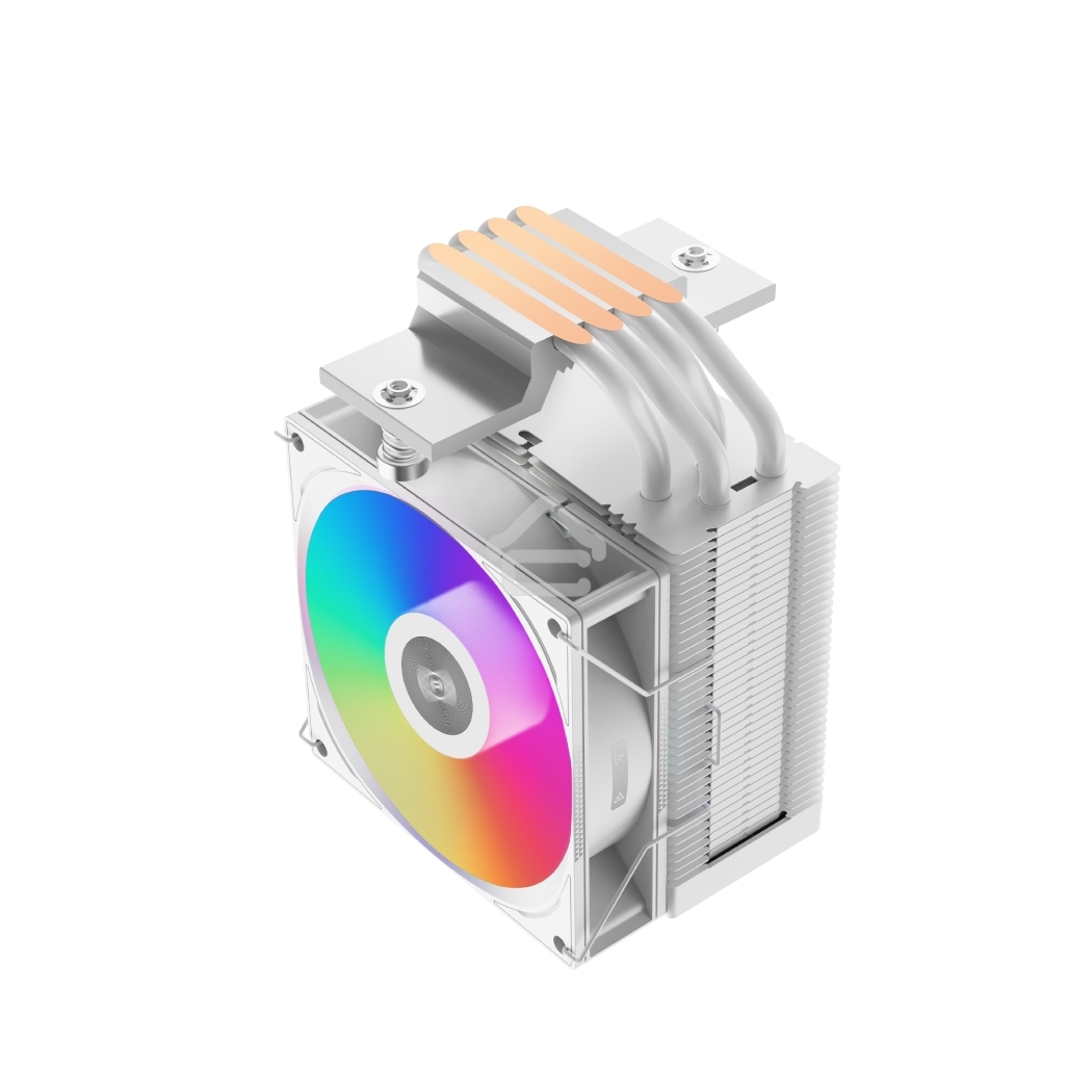 Кулер PCCooler R400 ARGB белый 92мм алюминий+медь 2200rpm 30db 4-pin 180W 133мм