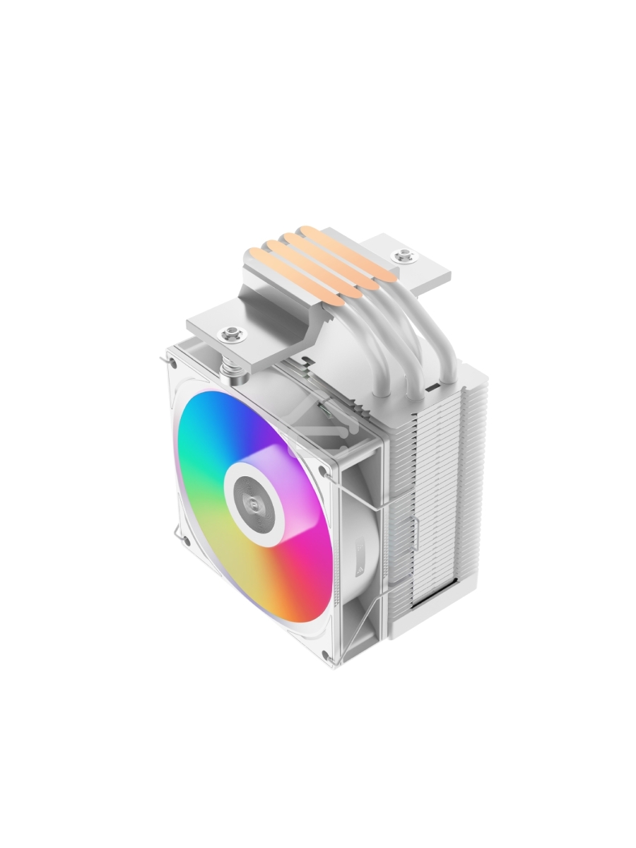 Кулер PCCooler R400 ARGB белый 92мм алюминий+медь 2200rpm 30db 4-pin 180W 133мм