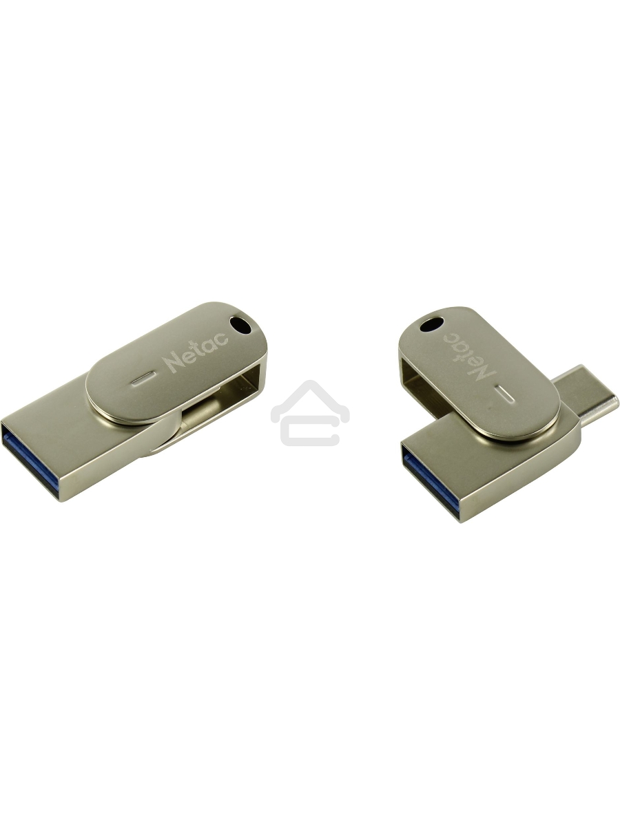 Флеш диск Netac USB Drive U785C USB3.0+TypeC 64GB, retail version